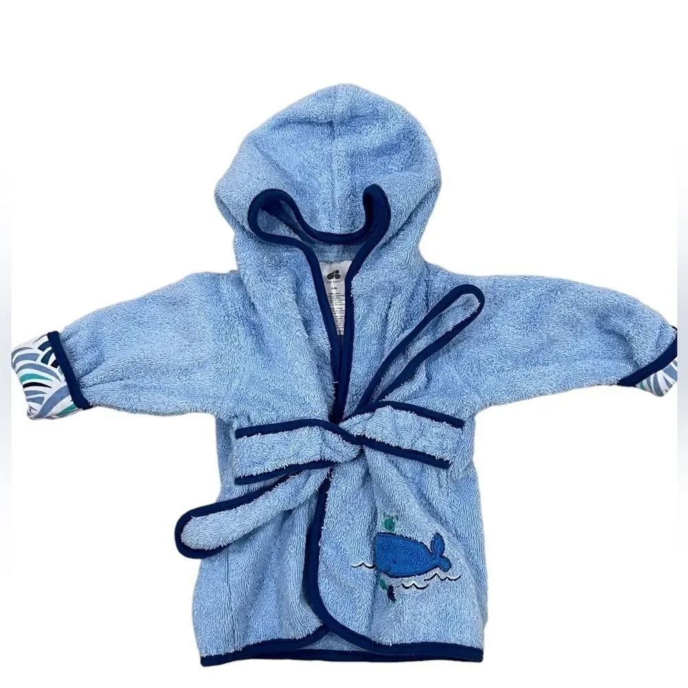 Baby Boy Just Born® Robe & Booties Set by Just Born, Excellent, 6 months